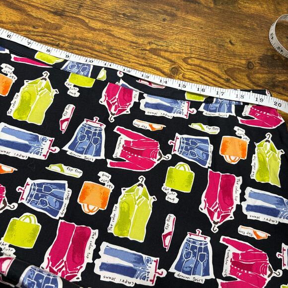 Valerie Stevens Plus Size 3X Skirt A-Line Vintage Stretch Fashion Print - Picture 5 of 13